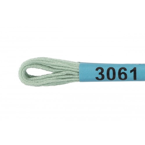 Нитки для вышивания "Gamma"    мулине  ( 0820-3070 )  100\% хлопок   24 x  8 м №3061 мята