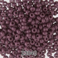 Бисер Чехия круглый 2   10/0   2.3 мм  500 г 23040(Ф168) т.лиловый