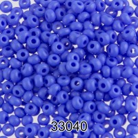 Бисер Чехия круглый 2   10/0   2.3 мм  500 г 33040 (Ф172) голубой
