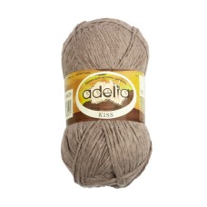 Пряжа ADELIA "KISS"   100\% полиэстер   10 шт. х  50 г  145 м ± 7 м №25 серый