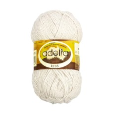 Пряжа ADELIA "KISS"   100\% полиэстер   10 шт. х  50 г  145 м ± 7 м №24 св.серый