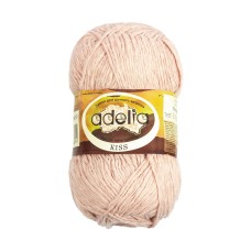 Пряжа ADELIA "KISS"   100\% полиэстер   10 шт. х  50 г  145 м ± 7 м №19 серо-розовый