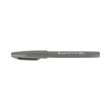 "Pentel"   Фломастер-кисть Brush Sign Pen   2,0 мм   кисть SES15C-N серый