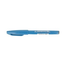 "Pentel"   Фломастер-кисть Brush Sign Pen   2,0 мм   кисть SES15C-S голубой