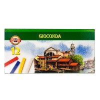 "KOH-I-NOOR Hardtmuth"   Gioconda   Пастель твердая художественная набор   12 цв. 8112012002SV прямоугольная 7х7мм в картоне