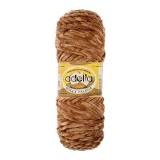 Пряжа ADELIA "DOLLY  VELOUR"   100\% микрополиэстер   5 шт. х  100 г  93 м ± 6 м №20 св.коричневый