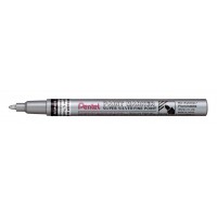 "Pentel"   Маркер перманентный Paint   2.9 мм   пулевидный   12 шт. MSP10-Z серебро лаковый