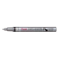 "Pentel"   Маркер перманентный Paint   2.9 мм   пулевидный   12 шт. MSP10-Z серебро лаковый