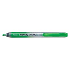 "Pentel"   Маркер-выделитель текста автоматич. Handy-Lines, 1.0/4.5 мм   1 - 4.5 мм   пулевидный   12 шт. SXS15-KO салатовый