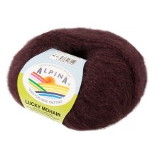 Пряжа ALPINA "LUCKY MOHAIR"   60\% кид мохер, 40\% акрил   10 шт. х  50 г  150 м ± 5 м №13 фиолетовый