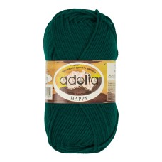 Пряжа ADELIA "HAPPY"   100\% акрил   10 шт. х  50 г  128 м ± 7 м №18 изумрудный