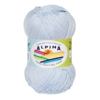 Пряжа ALPINA "XENIA" 2   100\% мерсеризованный хлопок   10 шт. х  50 г  240 м ± 10 м №137 бл.голубой