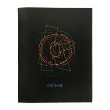 "Светоч"   Тетрадь "Шрифты"   A5   96 л.  на скобе   60 г/кв.м , белизна 100 \%  6 шт.  клетка SVT_961221_01  черный