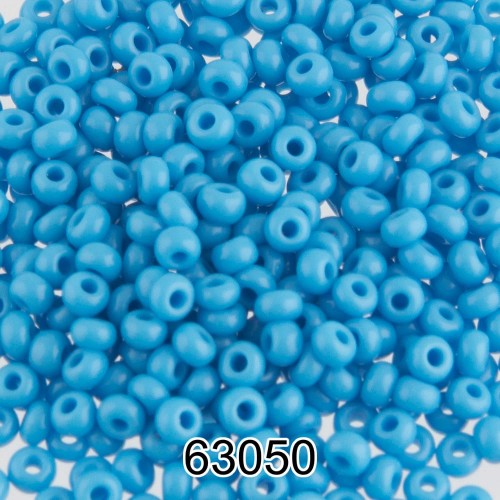 Бисер Чехия круглый 2   10/0   2.3 мм  500 г 63050 (Ф123) т.голубой