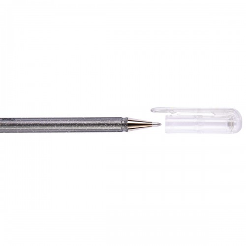 "Pentel"   Ручка гелевая Hybrid Dual Metallic,  d 1 мм K110-DZX цвет чернил: под серебро