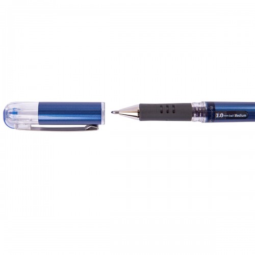"Pentel"   Ручка гелевая с металлическим наконечником Hybrid Gel Grip DX  d 1 мм  12 шт. K230-CO цвет чернил: синий