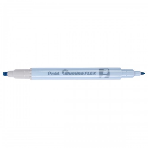 "Pentel"   Текстовыделитель двусторонний "Illumina flex"   1,0 - 3,5 мм   перо скошенное   10 шт. SLW11P-CE синий