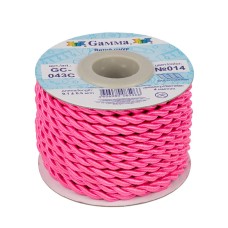 Шнур "Gamma"   4 мм  GC-043C   витой   9.1 м ± 0.5 м №014 яр.розовый