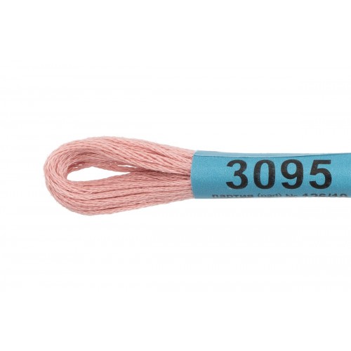 Нитки для вышивания "Gamma"    мулине  ( 3071-3172 )  100\% хлопок   24 x  8 м №3095 розово-бежевый