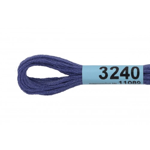 Нитки для вышивания "Gamma"    мулине  ( 3173-6115 )  100\% хлопок   24 x  8 м №3240 св.синий