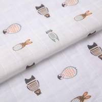 Ткань "PEPPY"   ФАСОВКА   Ткань муслиновая   100\% хлопок   100 х  125 см 18-звери