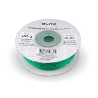 Лента капроновая 3 мм ( 1/8 ")  "BLITZ"   OR-3   45.7 м ± 0.5 м №081 изумрудный
