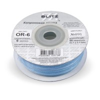Лента капроновая 6 мм ( 1/4 ")  "BLITZ"   OR-6   45.7 м ± 0.5 м №091 синий