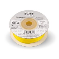 Лента капроновая 6 мм ( 1/4 ")  "BLITZ"   OR-6   45.7 м ± 0.5 м №014 желтый