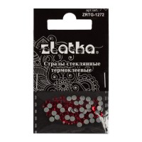 Страз клеевой "Zlatka"   ZRTG-1272   SS12   цветные   3.2 мм  стекло   5 x  72 шт  в пакете с картонным еврослотом №19 красный (Siam)