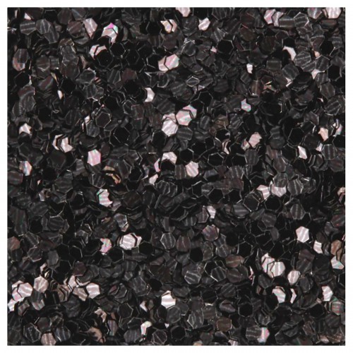 "Love2art"   Декоративные блестки   GLIS-01   1 мм  5 х  5 г  4.5 мл № 25 чёрный антрацит/black anthracite