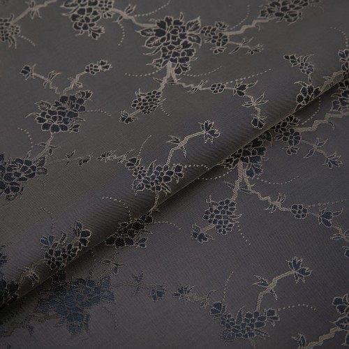 Ткань подкладочная "Gamma"   Taffeta с рисунком   JTR   52\% полиэстер, 48\% вискоза   500 х  145 см ± 2 см №038 грязно-сиреневый(цветы)