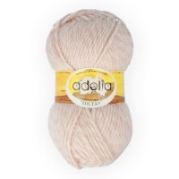 Пряжа ADELIA "ZOLTAN"   100\% шерсть   5 шт. х  100 г  115 м ± 5 м №119 св.розовый-белый