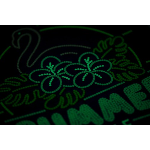 Кристальная (алмазная) мозаика  "ФРЕЯ" ALBP-323   постер "Неоновый фламинго" 30 х 30 см