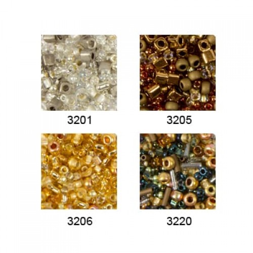Бисер Япония "TOHO" MIX 7   500 г №3205 бронзово-золотистый