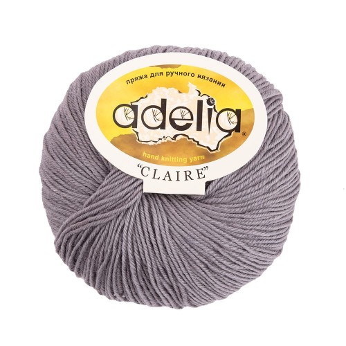 Пряжа ADELIA "CLAIRE"   50\% шерсть, 50\% акрил   10 шт. х  50 г  138 м ± 5 м №206 яр.сиренево-розовый