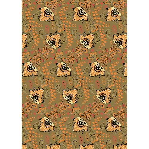 Ткань для пэчворка PEPPY   РУССКИЕ ТРАДИЦИИ   ФАСОВКА   50 x 55 см  110 г/кв.м ± 5   100\% хлопок РТ-16 черный