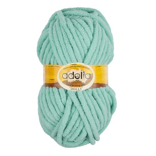 Пряжа ADELIA "DOLLY"   100\% полиэстер   5 шт. х  100 г  40 м ± 3 м №15 бело-серый