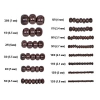 Бисер Чехия круглый   03/0   311-19001   5.5 мм  50 г 13780 т.коричневый