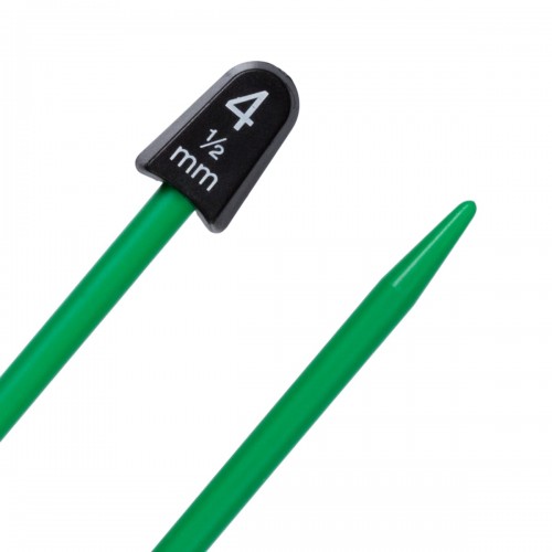 Спицы  PRYM 218403   прямые   пластик  d 4.5 мм  17 см  2 шт зеленые