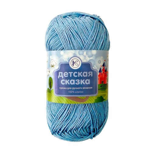 Пряжа СПБ "Детская сказка"   100\% хлопок   8 шт. х  100 г  250 м №0303 т.желтый