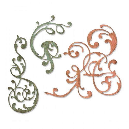 "Sizzix"   664176   Ножи для вырубки   3 шт. Украшенный/ Adorned by Tim Holtz