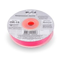 Лента капроновая 15 мм ( 5/8 ")  "BLITZ"   OR-15   22.8 м ± 0.5 м №090/3 св.синий