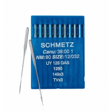 Иглы для промышленных швейных машин UY*128 GAS 80 универсальные Schmetz (10 шт)