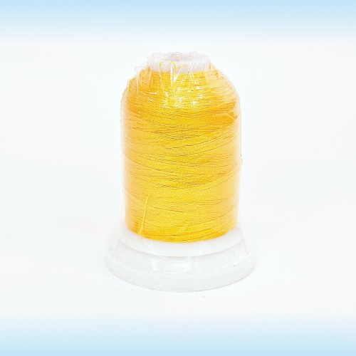 Нитки вышивальные 120D/2 1000 ярд В202 ярко-желтый 100% ПЭ