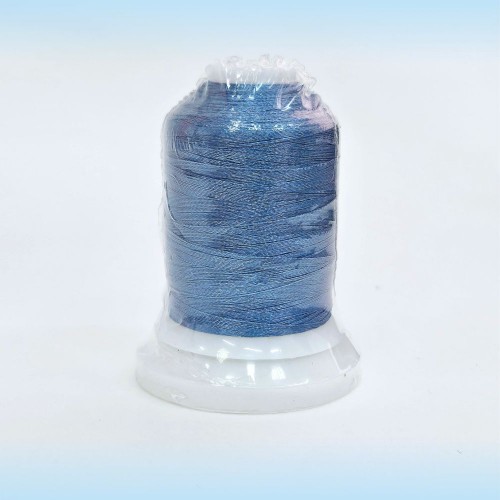 Нитки вышивальные 120D/2 1000 ярд В373 темно-голубой 100% ПЭ