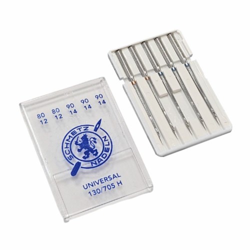 Иглы для бытовых швейных машин Shcmetz 130/705 H Universal aссорти 80(2). 90(3) 5 шт.