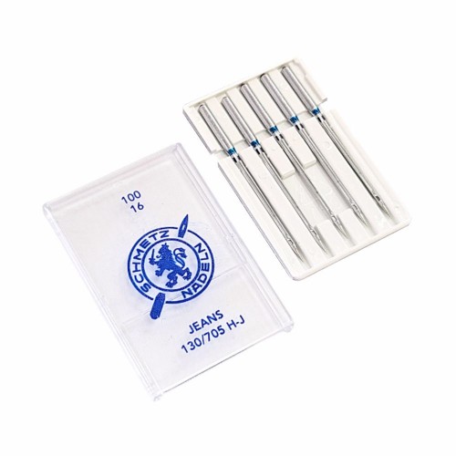 Иглы для бытовых швейных машин Shcmetz 130/705 H-J Jeans NM100 5 шт.