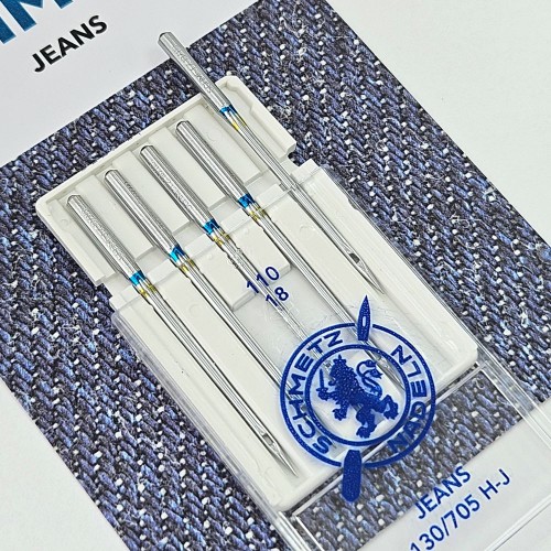Иглы для бытовых швейных машин Shcmetz 130/705 H-J Jeans NM110 5 шт.