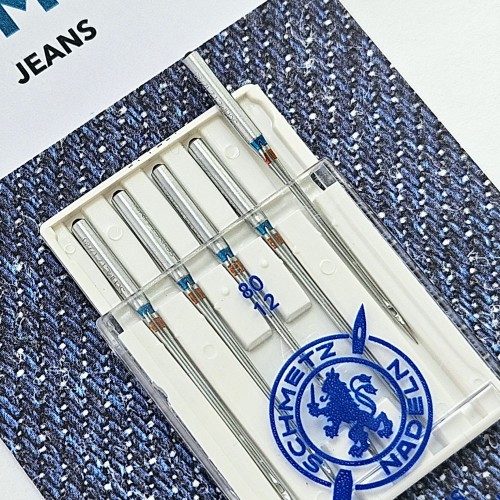 Иглы для бытовых швейных машин Shcmetz 130/705 H-J Jeans NM80 5 шт.