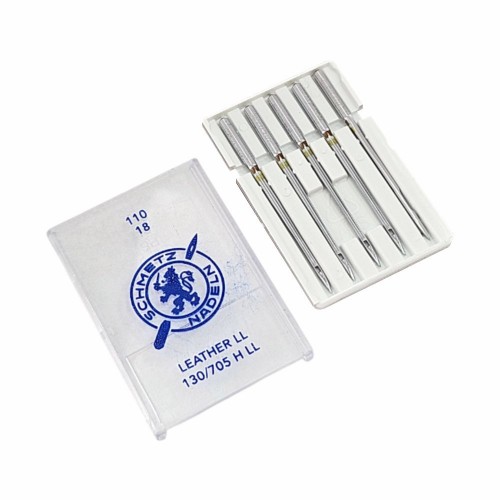 Иглы для бытовых швейных машин Shcmetz 130/705 H LL Leather NM110 5 шт.